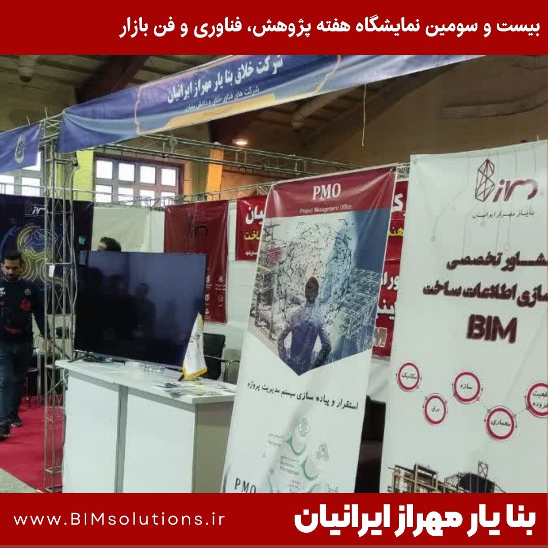 حضور شرکت فناورانه بنا یار مهراز ایرانیان در بیست و سومین نمایشگاه هفته پژوهش، فناوری و فن بازار استان قم آذرماه 1401